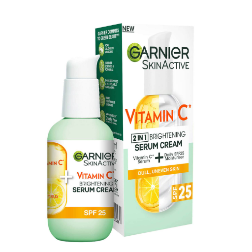 Garnier Vitamin C Serum Cream with 20% Vitamin C and SPF25 50ml
