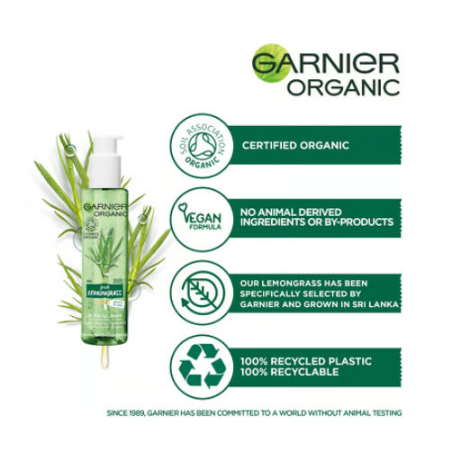 Garnier Organic Lemongrass Gel Wash 150ml