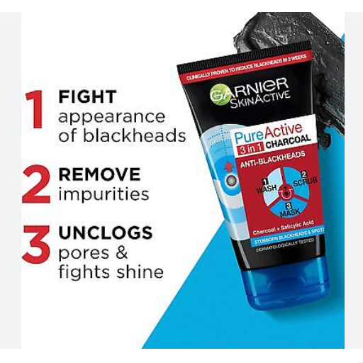 Garnier Pure Active Anti Blackhead Charcoal Mask Peel Off