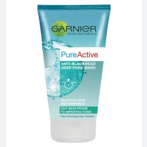 Garnier Pure Active Anti Blackhead Deep Pore Face Wash Oily Skin 150ml