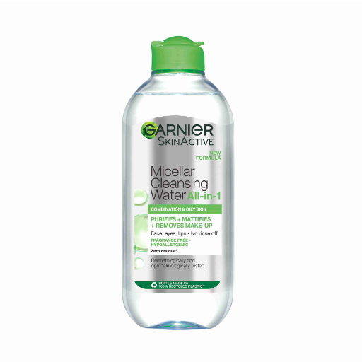 Garnier Micellar Water Facial Cleanser and Makeup Remover for Combination Skin 400ml