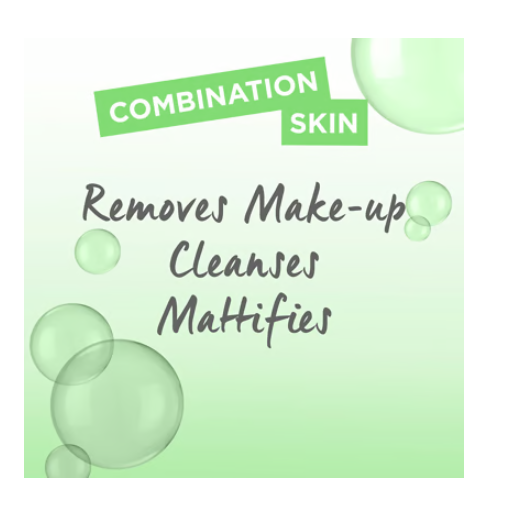 Garnier Micellar Water Facial Cleanser and Makeup Remover for Combination Skin 400ml