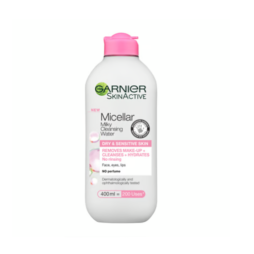 Garnier Micellar Milk Cleansing Water and Makeup Remover 400ml