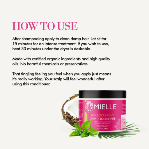 Mielle Organics Babassu Oil & Mint Deep Conditioner
