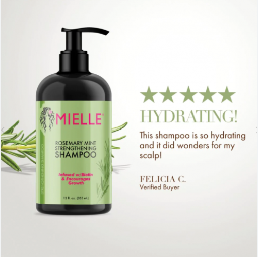 Mielle Organics Rosemary Mint Strengthening Shampoo 355ml