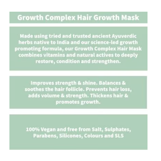 Nature Spell Growth Complex Salt Free Hair Mask 400ml
