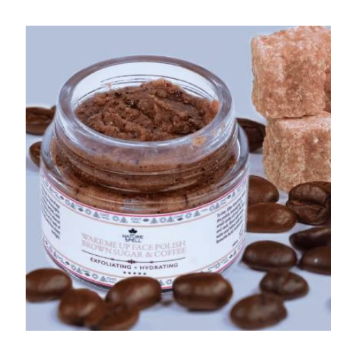 Nature Spell Brown Sugar & Coffee Face Scrub 100ml