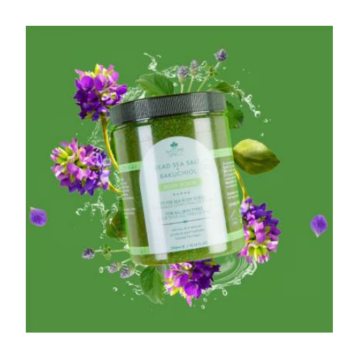 Nature Spell Dead Sea Salt & Bakuchiol Body Scrub 300ml