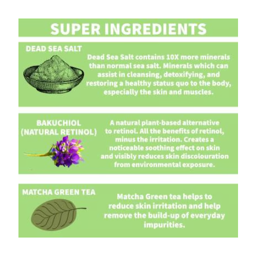 Nature Spell Dead Sea Salt & Bakuchiol Body Scrub 300ml