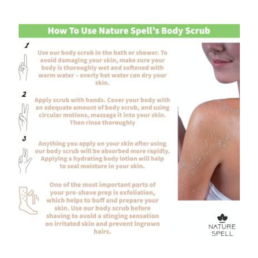 Nature Spell Dead Sea Salt & Bakuchiol Body Scrub 300ml