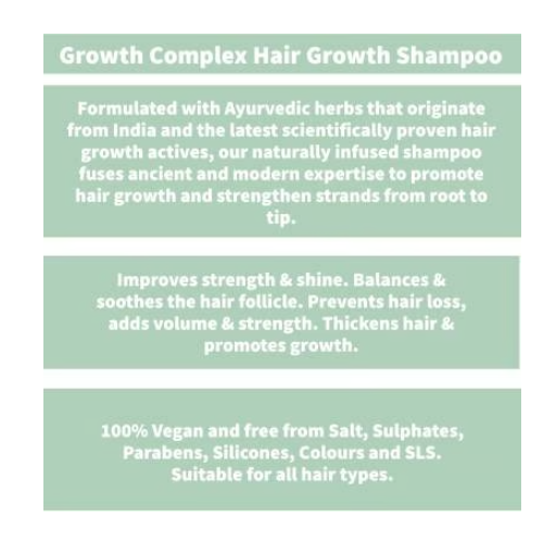 Nature Spell Growth Complex Salt Free Shampoo 300ml