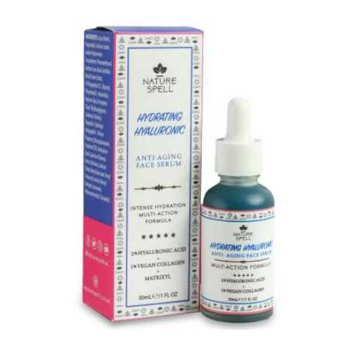 Nature Spell 2% Hyaluronic Acid + 1% Vegan Collagen Face Serum 30ml