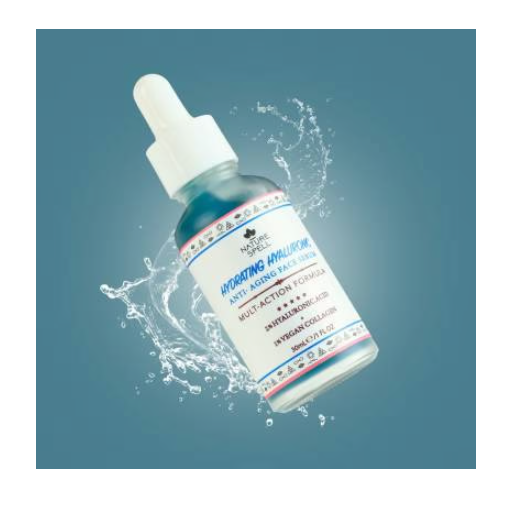 Nature Spell 2% Hyaluronic Acid + 1% Vegan Collagen Face Serum 30ml
