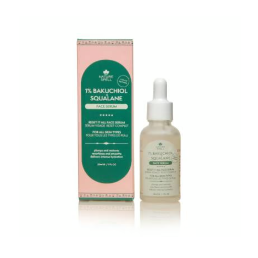 Nature Spell 1% Bakuchiol + Squalane - Reset It All Face Serum (Vegan Retinol) 30ml