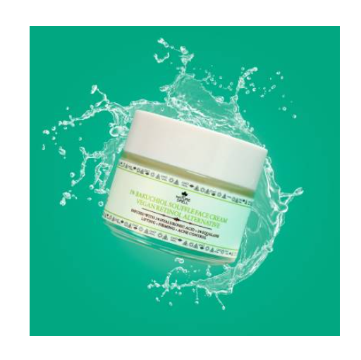 Nature Spell 1% Bakuchiol Soufflé' Face Cream (Vegan Retinol Alternative) with Hyaluronic Acid 100ml