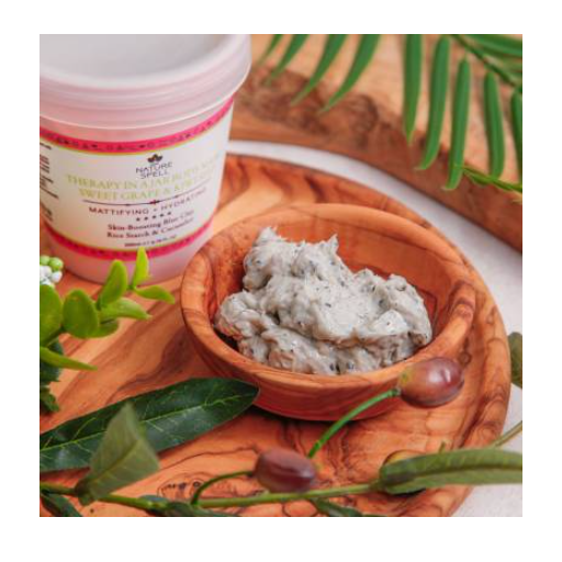 Nature Spell Therapy in a Jar Sweet Grape & Kiwi Seed Body Mask 200ml