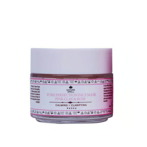 Nature Spell Australian Pink Clay & Rose Pore Perfection Face Mask 100ml