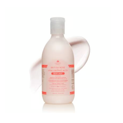 Nature Spell British Rose + Hyaluronic Acid Body Milk – Rose Allure Body Lotion 276ml