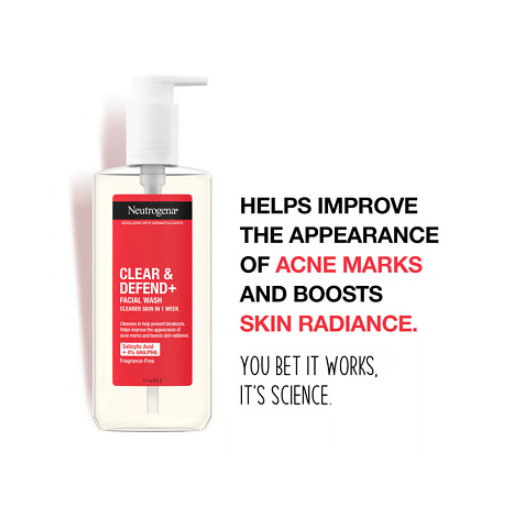 Neutrogena Clear & Defend Plus Facial Wash 200ml