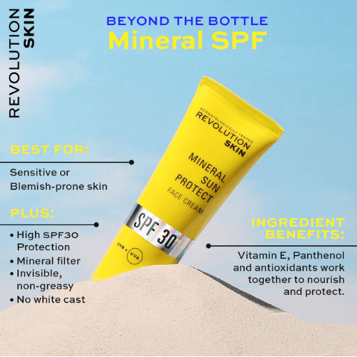 Revolution Skincare SPF 30 Mineral Protect Sunscreen 50ml