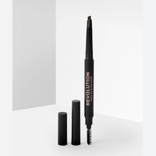 Revolution Duo Brow Pencil - Dark Brown