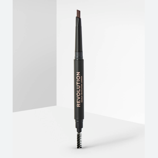 Revolution Duo Brow Pencil - Dark Brown
