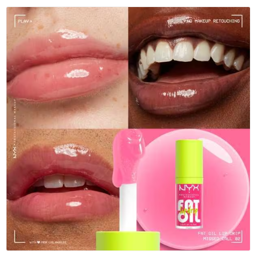 Nyx Professional Makeup Fat Oil Lip Drip Gloss- Missed Call