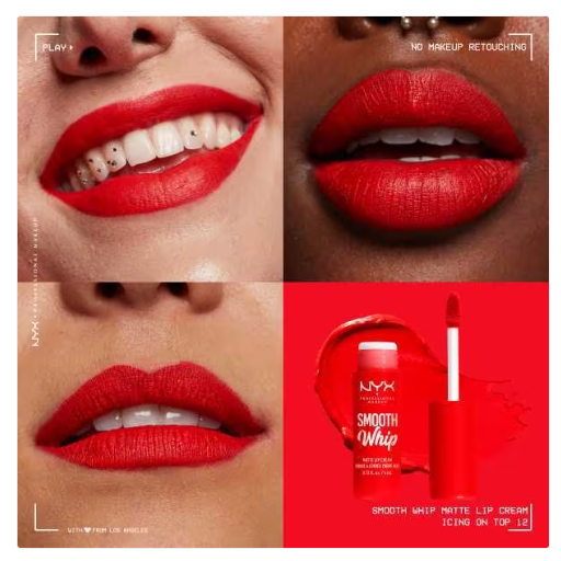 Nyx Professional Makeup Smooth Whip Lip Cream - Icing On Top