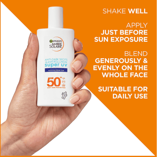 Ambre Solaire Super UV Anti Dark Spots & Anti Pollution Face Fluid SPF50+ 40ml