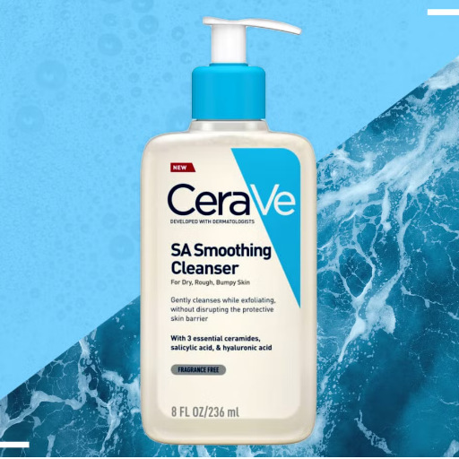 CeraVe SA Smoothing Cleanser with Salicylic Acid - Dry, Rough & Bumpy Skin 236ml