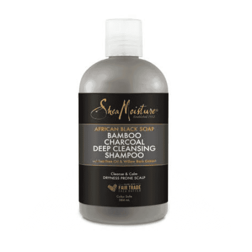 Shea Moisture African Black Soap Bamboo Charcoal Shampoo 384ml